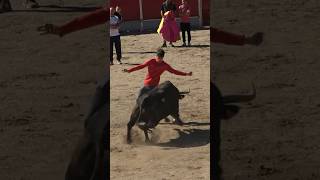 BONITO QUIEBRO A PELO A ESTE TORAZO DE ZALDUENDO EN VILLALBILLA!! #viralshorts #toros