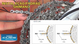 Instalação Nova Corrente Shimano Cues