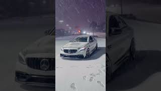 Snow N C43 AMG #cars #automobile #supercarclub #luxurycar #stance #supranation #sportscar #edit