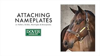 Attaching Nameplates on Halters, Bridles, Martingales, & Breastplates