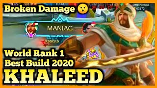 KHALEED BEST BUILD 2020, MOBILE LEGENDS | KHALID FIGHTER, SEASON 17 MLBB, KHALED MANIAC GAMEPLAY, ML