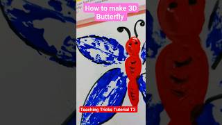 How to make 3D Butter fly। #shortsvideo #art #artandcraft #shortsfeed #shorts #viral #viralvideo