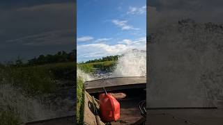 Got to let the mud boat eat to get to our deer spots in South Louisiana Marsh #cajun  #mudboat