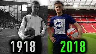 1918 FOOTBALL vs 2018 FOOTBALL - OLD VS MODERN BALL CHALLENGE