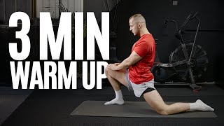 3 MIN WARM UP FOR AT HOME WORKOUTS | Quick warm up routine