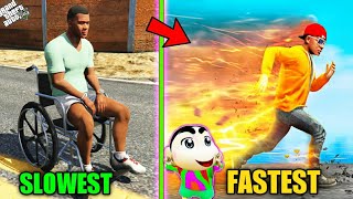 I UPGRADE SLOWEST Franklin To FASTEST Franklin in GTA 5 ! (GTA 5 mods)