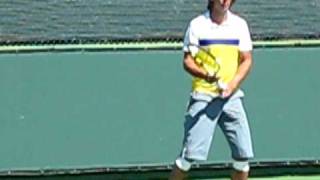 Rafael Nadal practicing at Indian Wells 2009