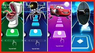 Сar Eater vs House Head vs Lightning McQueen vs Toilet Monster l Tiles Hop EDM Rush