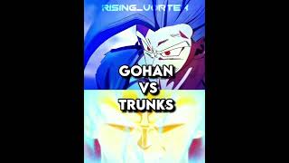 Adult gohan vs Future Trunks || #shorts