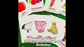 Mainan Edukasi Anak / Flash Card Edukasi Anak / Kartu Membaca Dan Belajar Bahasa Isyarat