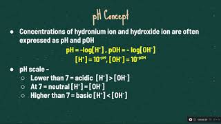 AP Chemistry: Video 8-1: Introduction to Acids and Bases and pH