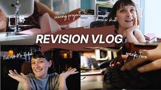 Revision Vlog || nanowrimo week 2 - sewing project - flannel ftw