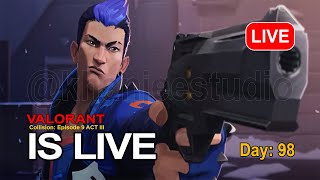 Day 98 | Climbing Ranks | Valorant LIVE | Rank Up | How Can I Go Immortal