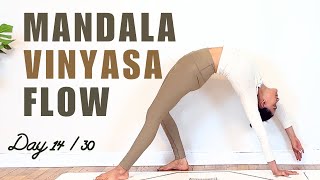 30 minutes Full Body Intermediate Vinyasa Flow 14 - 30 days Yoga Challenge