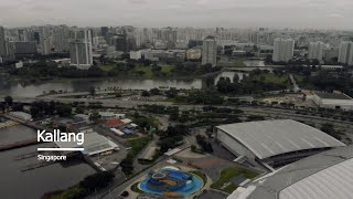 [4K Drone Shots] Stadium(Kallang Wave Mall) | Singapore