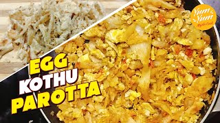 Egg Parotta | Egg Kothu Parotta