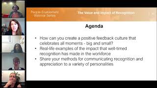 The Value and Impact of Recognition | People Enablement Webinar Series