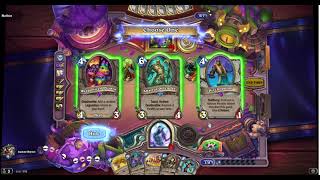 Hearthstone Ressurect priest Riliquery prime costum wild deck vs warlock win 15/04/2021