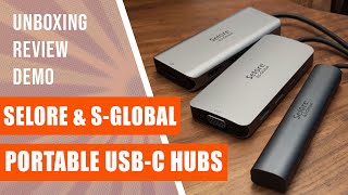 Salore & S-Global USB-C Hubs - Perfect Hubs For Mac and  PC - Ideal For Laptops and iPads