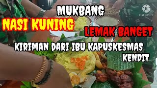 MUKBANG NASI KUNING,LEMAK BANGET 👍🇮🇩