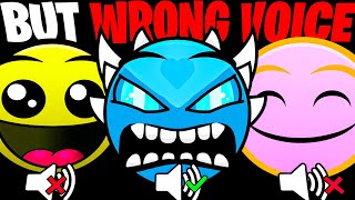 Custom Geometry Dash Faces But Reverse Wrong Voices (Full Version)