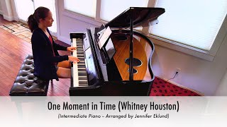 One Moment in Time (Whitney Houston) Piano Sheet Music (Intermediate)