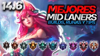 Los 5 MEJORES MID LANERS del META, PARCHE 14.6, S14 | Tierlist League of Legends