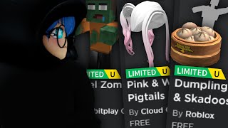 400K STOCK! 4 ITEM GRATIS White Pigtails, Pixel Zombie, Dumpling Suit & Skadoosh Emote DI ROBLOX!!