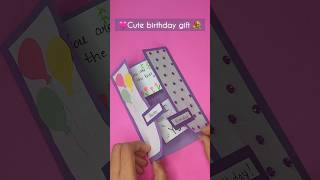 Cute birthday gift 💝 #shorts #diy #papercraft #giftideas #artshorts #artandcraft #art #drawing