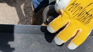 Welding additional D rings onto trailer