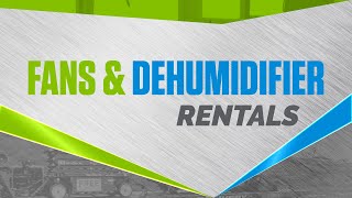 Fans & Dehumidifiers Rental - TheRentalGuys.Ca