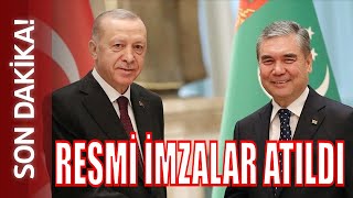 Türkmenistan-Türkiye Arasında Resmi İmzalar Atıldı