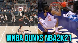 WNBA Player Dunks! NBA 2K21