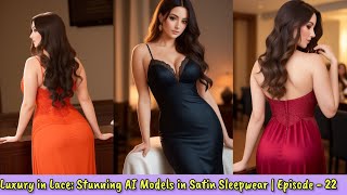 Luxury in Lace: Stunning AI Models in Satin Sleepwear | Episode - 22