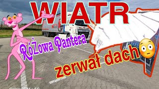 Wiatr zerwał dach na naczepie😳 Przewoźnik z przypadku kierowca na swoim  #21