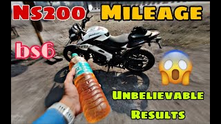 Ns200 Mileage Test | BS 6 | 2023 | SHOCKING RESULT😱 #ns200 #ns200bs6