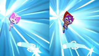 Talking Tom Hero Dash Unloked Angela Exploratrice Lunar Vs Ginger Outfit