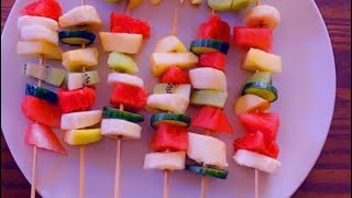 #Recettefacile #chefnoune.                  brochettes  de fruits