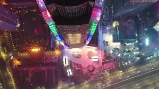 Night view of dongguan avenue, guangdong city photography Nigh video background