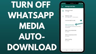 How To Turn Off WhatsApp Media Auto-Download on Android Phone for Beginners