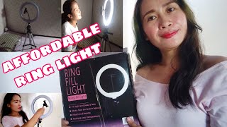 affordable lazada ringLight unboxing & review |best for vlogging equipment|philippines