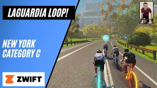 Uphill Sprint Finish in New York! // Laguardia Loop // Zwift Racing Category C