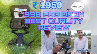 998 PRO DRON Review Full video 📸 amezing  360 flip this dron  //