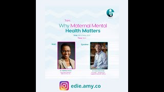 Why Maternal Mental Health Matters