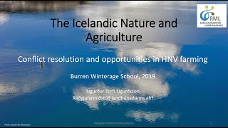 Siggi Sigurður Torfi on High Nature Value Farming in Iceland