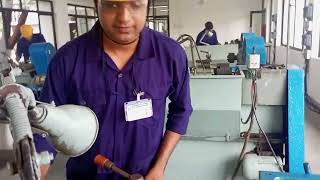 working on lathe machine in TS REHMAN Mumbai