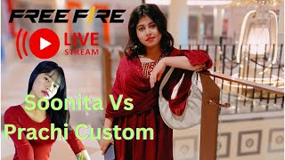 Free Fire Live with Prachi Custom 1 vs 6 Live Challenge