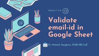 Validate email-id in Google Sheets