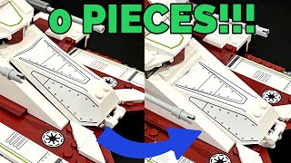 How To Fix The Most ANNOYING Problem On The Lego Republic Fighter Tank With Less Than 1 Piece!!!