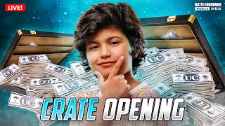 Crate Opening | Giveaway Money into UC to BGMI 😂 | BGMI LIVE STREAM 842